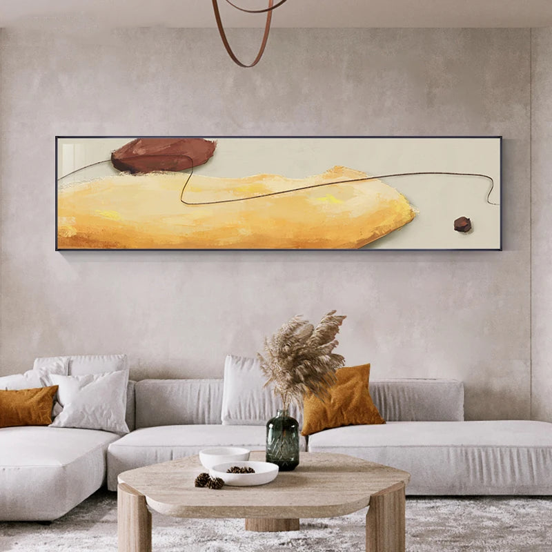 Modern Color Shape & Line Abstract Wall Art Fine Art Canvas Prints Wide Format Pictures For Bedroom Above The Bed Art For The Above The Sofa