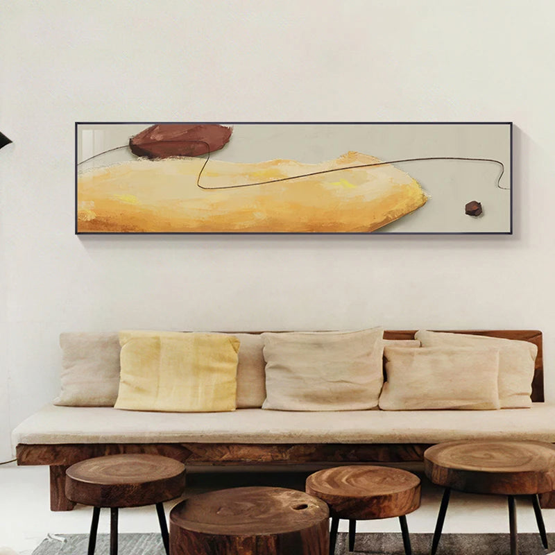 Modern Color Shape & Line Abstract Wall Art Fine Art Canvas Prints Wide Format Pictures For Bedroom Above The Bed Art For The Above The Sofa