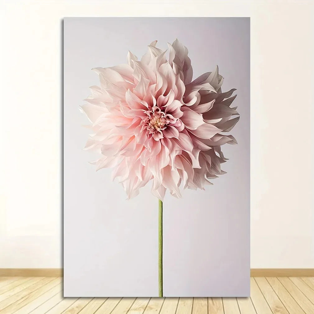 Modern Floral Pink Petal Flowers Wall Art Fine Art Canvas Prints Elegant Botanical Pictures For Living Room Bedroom Hotel Room Art Decor