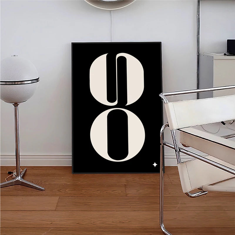 Modern Minimalist Abstract Black White Wall Art Fine Art Canvas Prints Green Black Geometric Pictures For Living Room Home Office Art For Contemporary Interiors 2025 001