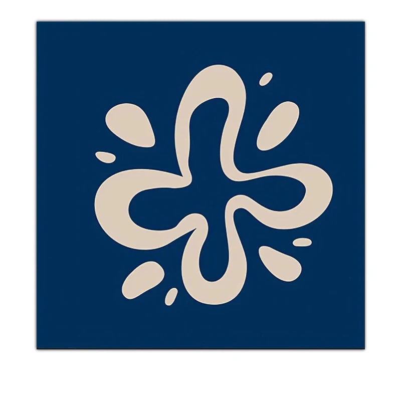 Modern Minimalist Abstract Still Life Wall Art Fine Art Canvas Prints Square Format Pictures For Living Room Dining Room Contemporary Home Decor