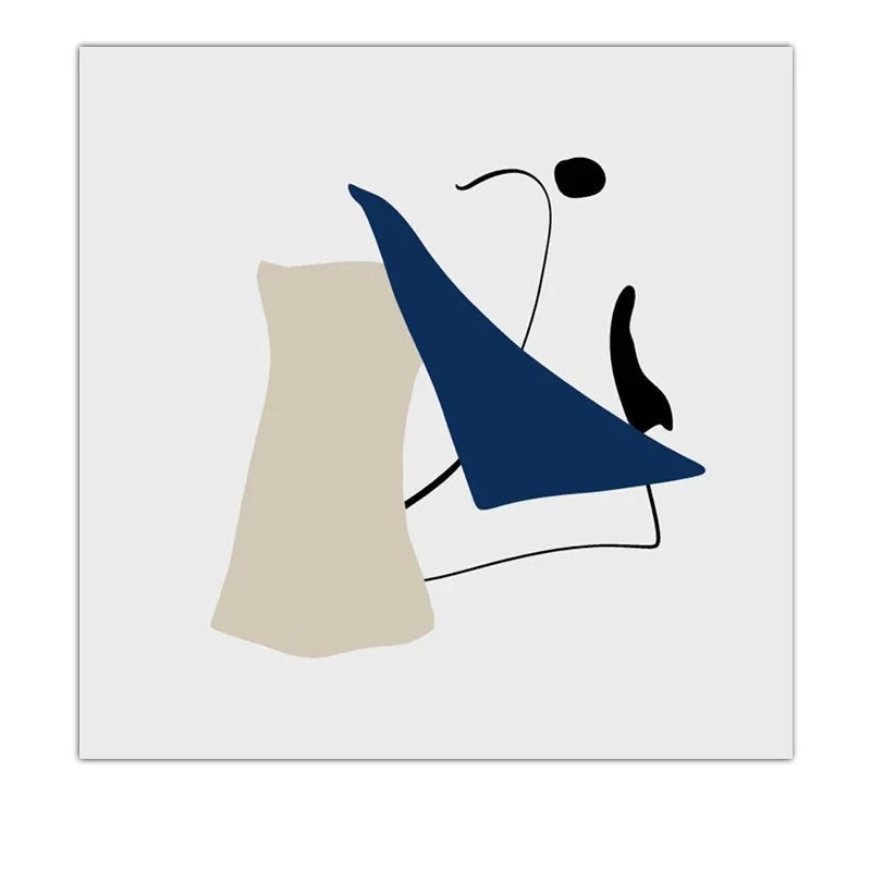 Modern Minimalist Abstract Still Life Wall Art Fine Art Canvas Prints Square Format Pictures For Living Room Dining Room Contemporary Home Decor