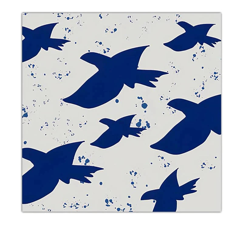 Modern Minimalist Abstract Still Life Wall Art Fine Art Canvas Prints Square Format Pictures For Living Room Dining Room Contemporary Home Decor