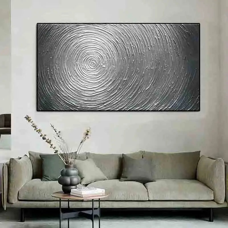Modern Minimalist Textural Gray Abstract Wall Art Fine Art Canvas Prints Pictures For Living Room Above The Sofa Bedroom Art For Contemporary Interiors 2025
