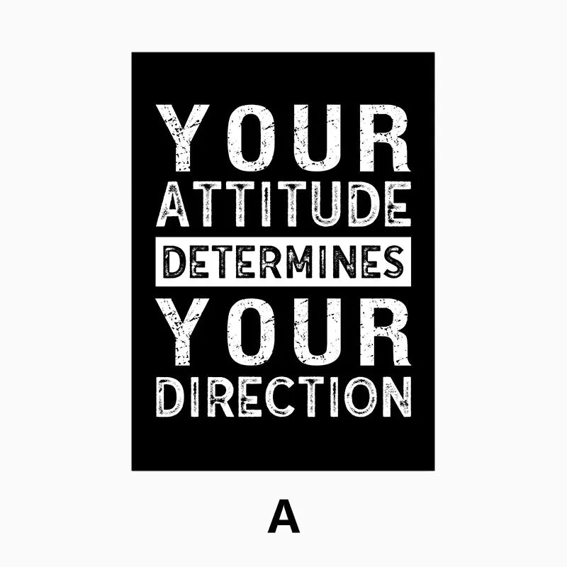 Modern Motivational Quotes Posters Black White Wall Art Fine Art Canvas Prints Pictures For Living Room Office Bedroom Inspirational Art Decor