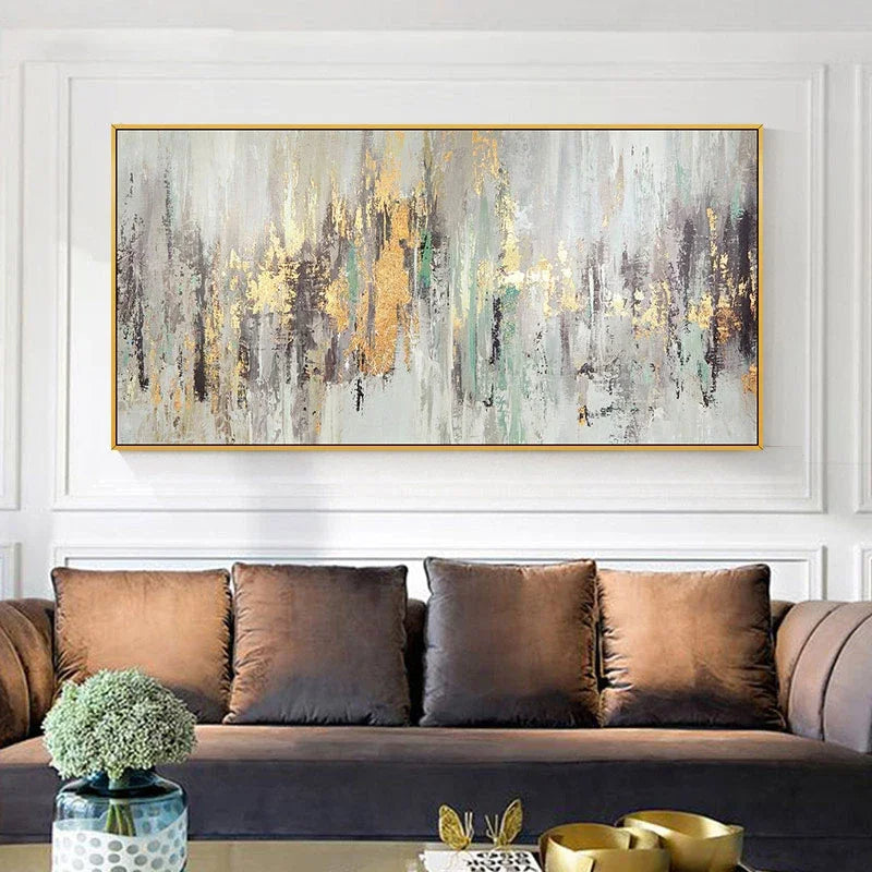 Neutral Colors Vintage Abstract Green Beige Gray Wall Art Fine Art Canvas Prints Contemporary Picture For Living Room Bedroom Art Decor
