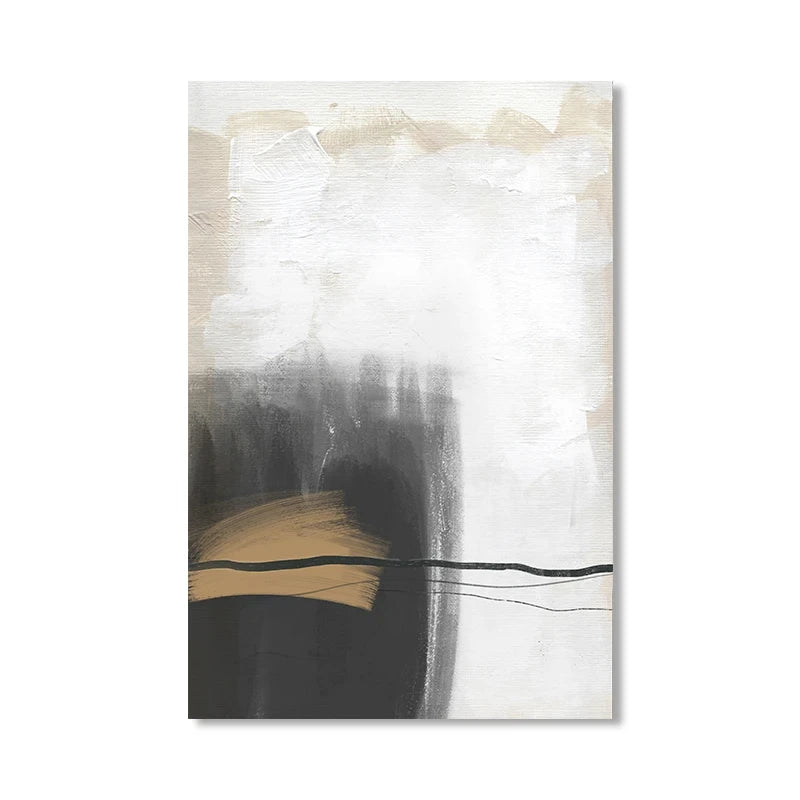 Neutral Tones Scandinavian Abstract Wall Art Fine Art Canvas Prints Beige Grey Pictures For Minimalist Living Room Art For Contemporary Interiors 2025