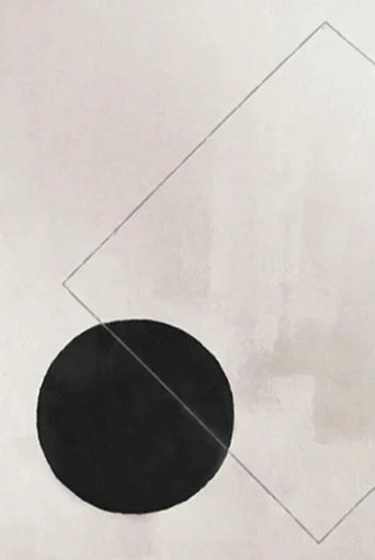 Nordic Minimalist Geometric Abstract Wall Art Fine Art Canvas Prints Beige Black Abstract Pictures For Modern Apartment Home Decor