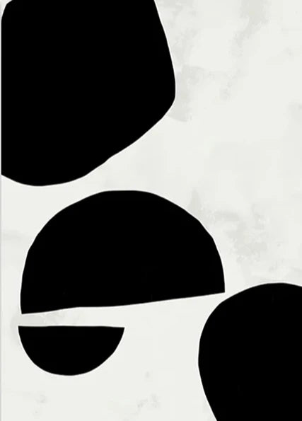 Nordic Minimalist Geometric Abstract Wall Art Fine Art Canvas Prints Beige Black Abstract Pictures For Modern Apartment Home Decor