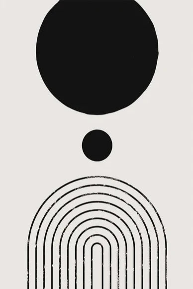 Nordic Minimalist Geometric Abstract Wall Art Fine Art Canvas Prints Beige Black Abstract Pictures For Modern Apartment Home Decor