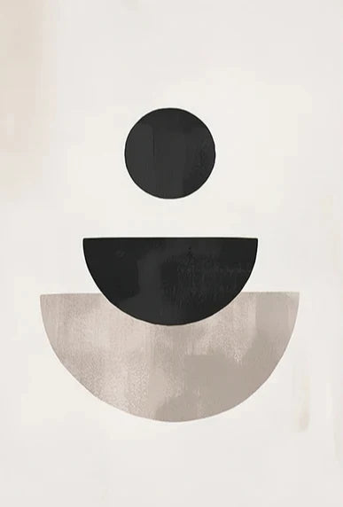 Nordic Minimalist Geometric Abstract Wall Art Fine Art Canvas Prints Beige Black Abstract Pictures For Modern Apartment Home Decor