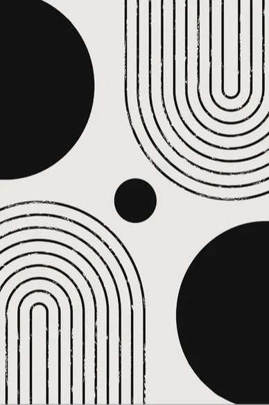 Nordic Minimalist Geometric Abstract Wall Art Fine Art Canvas Prints Beige Black Abstract Pictures For Modern Apartment Home Decor