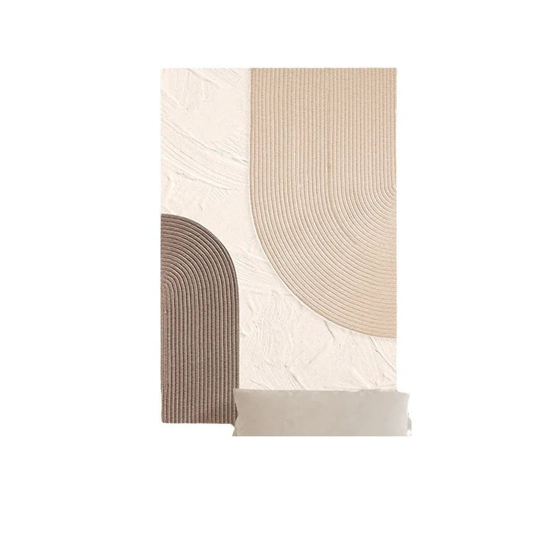 Pastel Beige Abstract Minimalist Geometric Wall Art Fine Art Canvas Prints Pictures For Living Room Bedroom Art For Modern Apartment Decor