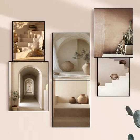 Rustic Vintage Vases Still Life Wall Art Fine Art Canvas Prints Pictures For Living Room Dining Room Kitchen Art For Contemporary Interiors