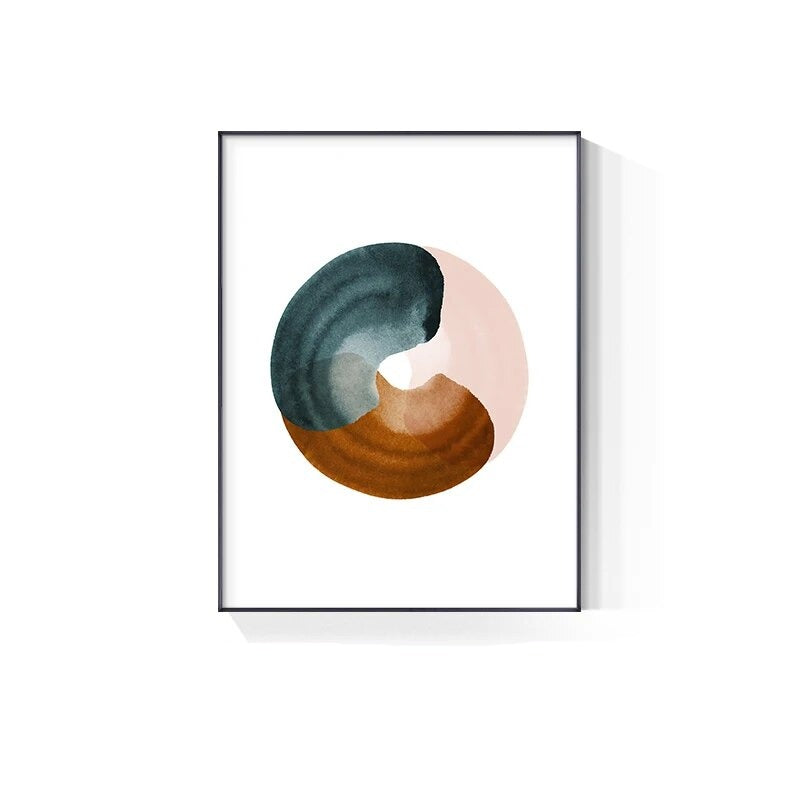 Earthy Colors Abstract Minimalist Watercolor Wall Art Fine Art Canvas Prints Pictures For Living Room Dining Room Home Office Art Decor