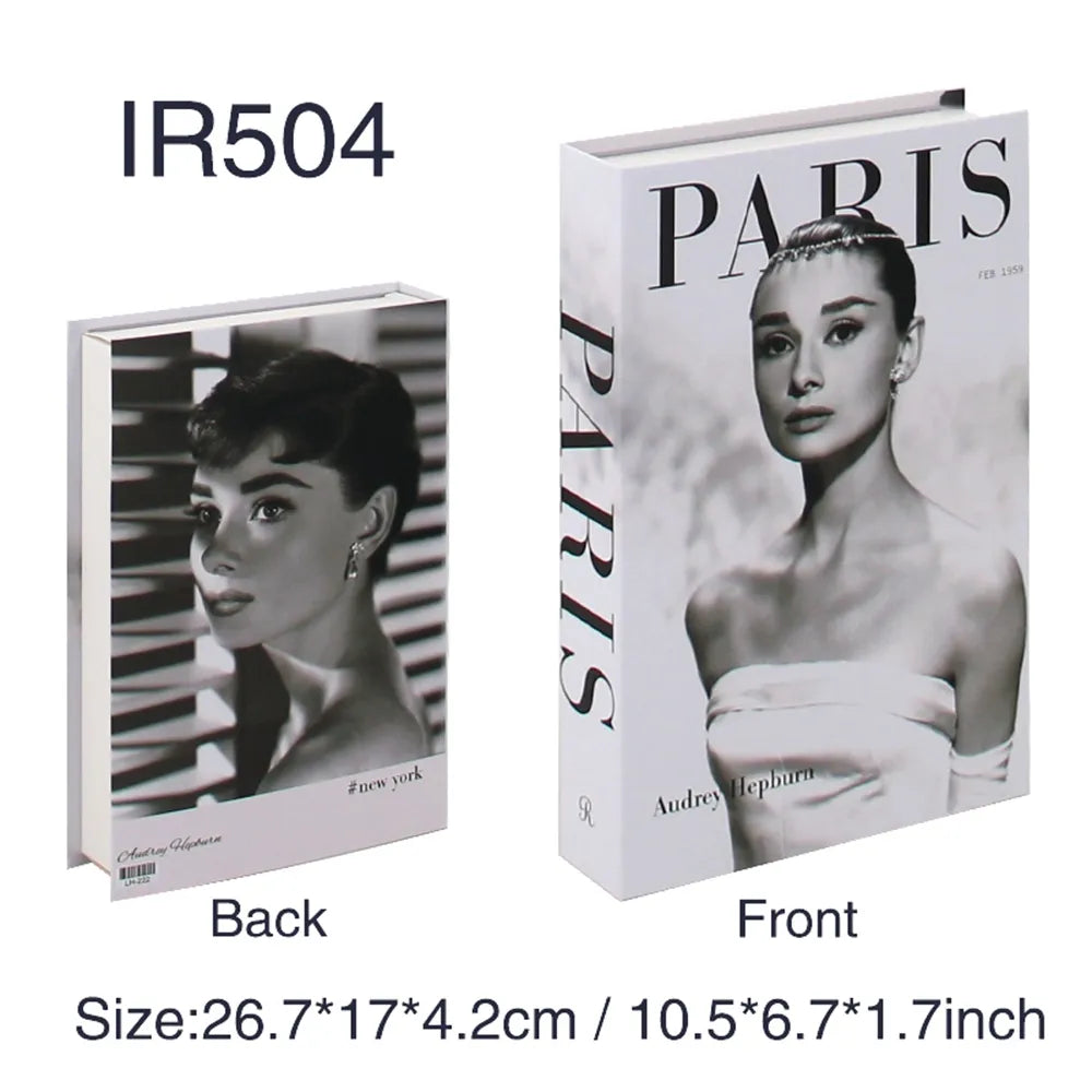 Fashion Art Style Faux Books Coffee Table Decor Book Box Storage Boxes Luxury Practical Ornamental Decoration For Modern Home Decor
