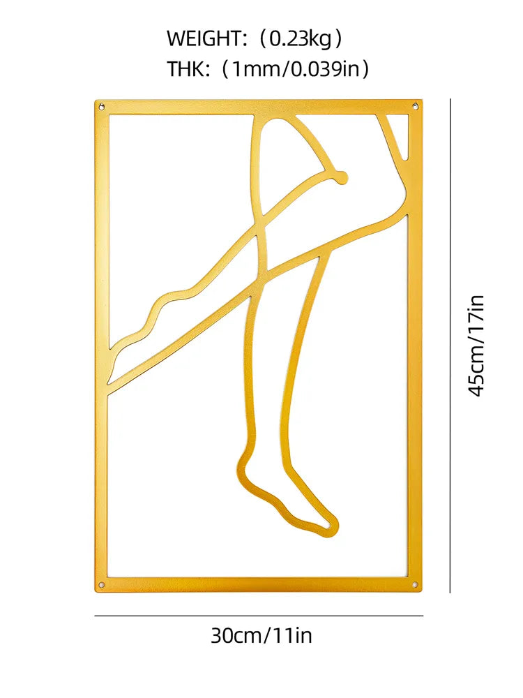 Simple Metalwork Line Art Figure Art Abstract Minimalist Wall Decoration For Bedroom Living Room Scandinavian Home Interior Decor