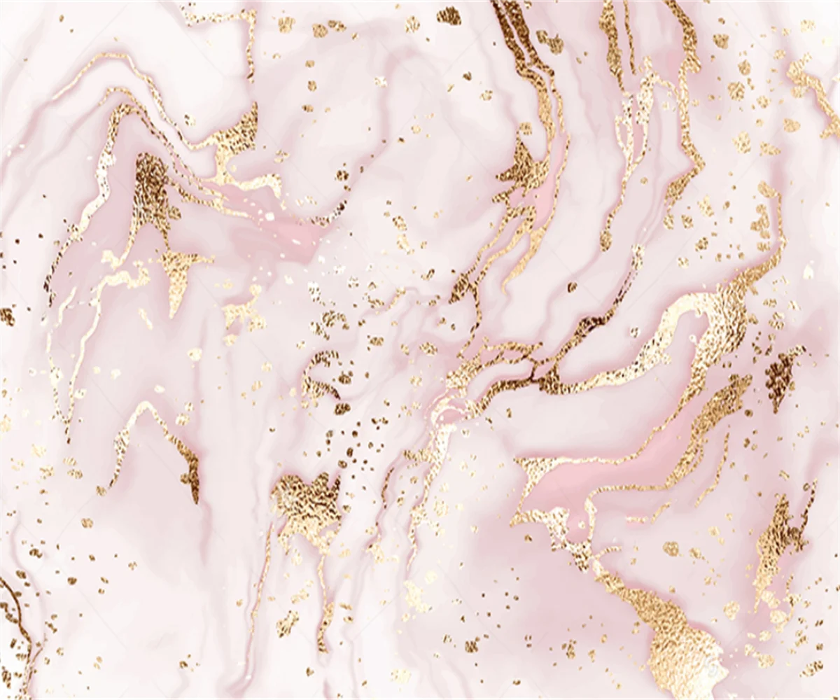 Golden Pink Liquid Marble Nordic Wall Mural Big Size Abstract Wall Painting Fresco Wall Covering Wallpaper For Modern Living Room Home Decor