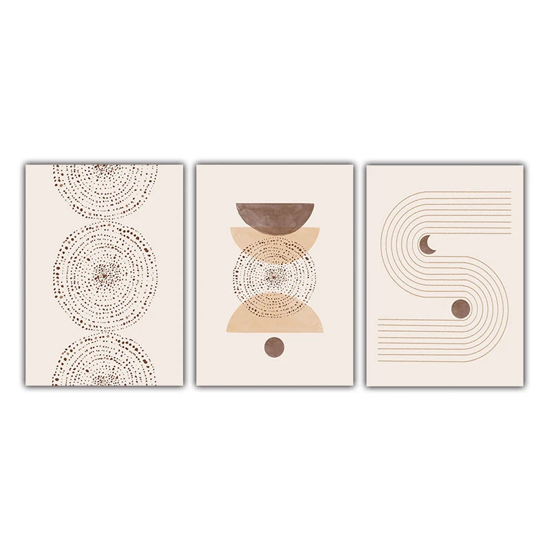 Minimalist Abstract Celestial Geometry Wall Art Fine Art Canvas Prints Sun Moon Posters Pictures For Living Room Bedroom Art Decor