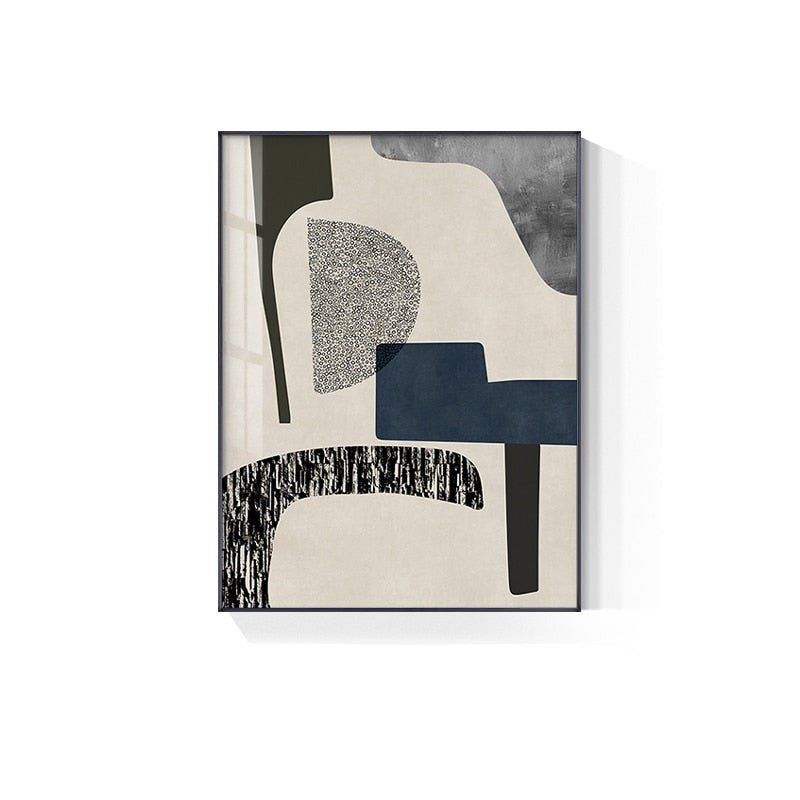 Modern Geometric Color Block Wall Art Fine Art Canvas Prints Abstract Pictures For Trendy Apartment Living Room Home Office Wall Décor