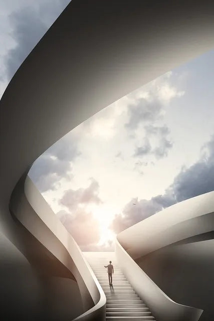 Modern Architectural Abstract Landscapes Wall Art Fine Art Canvas Prints Pictures For Studio Home Office Foyer Inspirational Art Decor