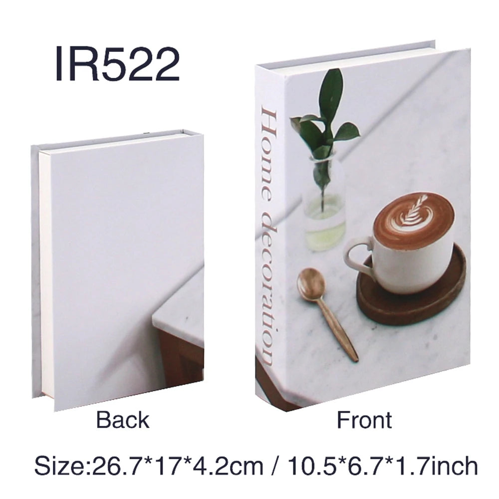 Fashion Art Style Faux Books Coffee Table Decor Book Box Storage Boxes Luxury Practical Ornamental Decoration For Modern Home Decor