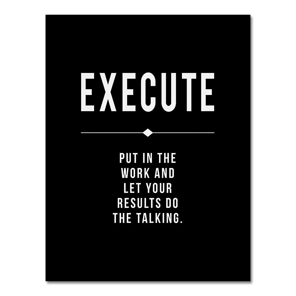 Hustle Grit Grind Success Motivational Posters Wall Art Fine Art Canvas Prints Pictures For Living Room Entrepreneur Study Room Bedroom Home Office Decor 2025