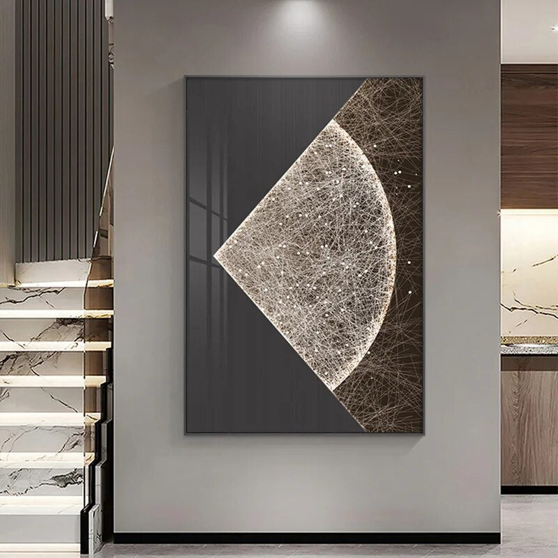 Modern Aesthetics Sun & Moon Wall Art Fine Art Canvas Prints Abstract Minimalist Pictures For Luxury Apartment Living Room Boutique Hotel Decor