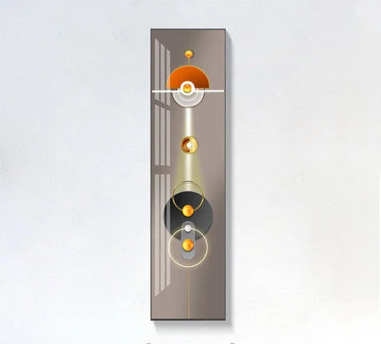 Modern Aesthetics Abstract Sun Moon Wall Art Fine Art Canvas Prints Vertical Format Pictures For Living Room Foyer Entranceway Art Decor