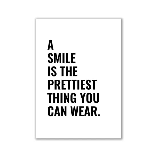 * Featured Sale * Inspirational Quotes Wall Art Fine Art Canvas Prints Black & White Motivational Posters For Bedroom Office Typographic Art Decor