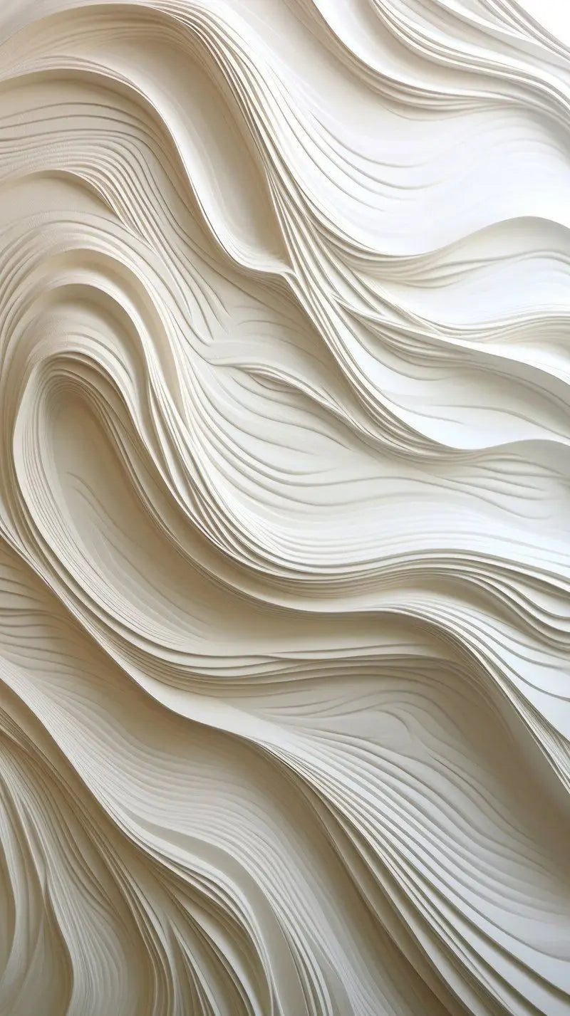 Large Format Abstract 3D Textural Visualization Canvas Print Wall Art Minimalist Pictures For Modern Apartment Reception Entryway Foyer Art Decor