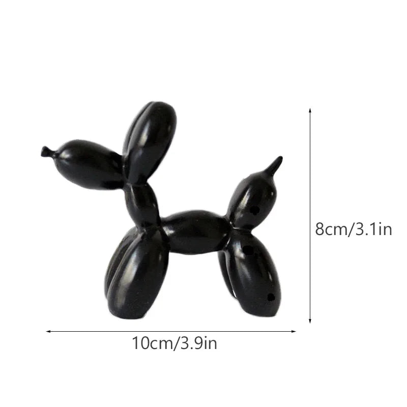 Colorful Balloon Dog Figurines Artistic Animal Statues for Living Room Coffee Table Cute Trendy Ornaments For Desktop Decoration