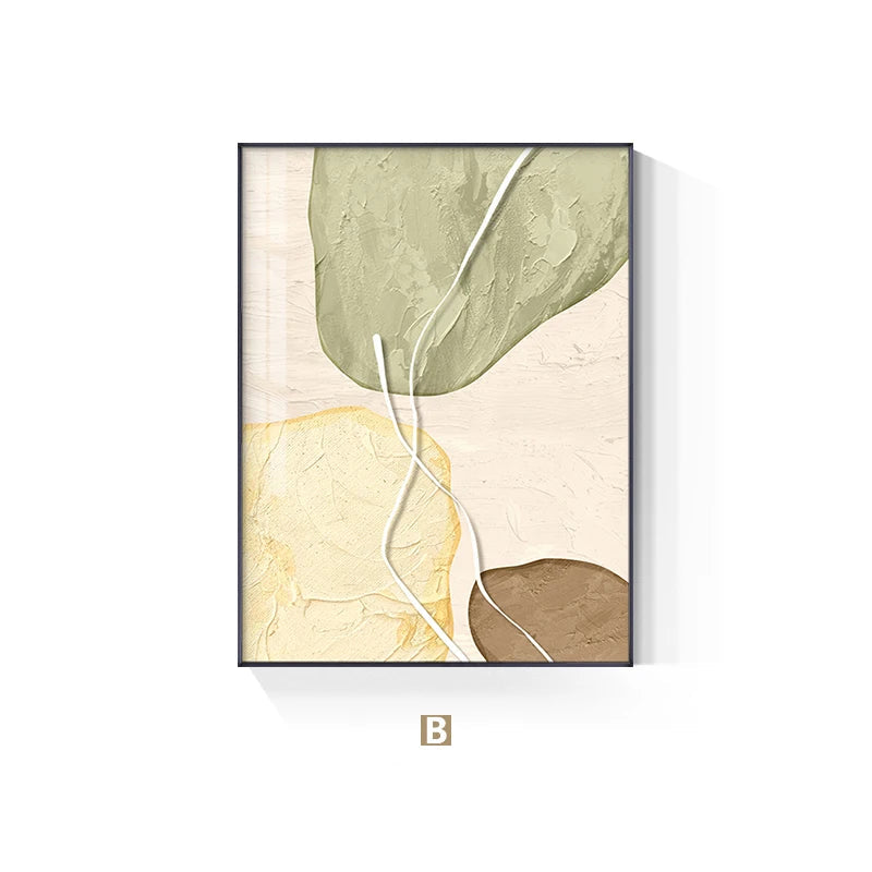 Earthy Tones Nordic Zen Stones Wall Art Fine Art Canvas Prints Pictures For Modern Apartment Living Room Bedroom Art For Contemporary Interiors 2025