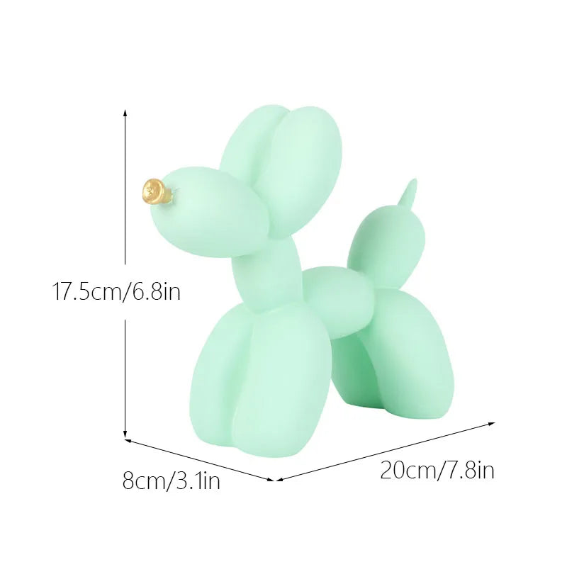 Colorful Balloon Dog Figurines Artistic Animal Statues for Living Room Coffee Table Cute Trendy Ornaments For Desktop Decoration