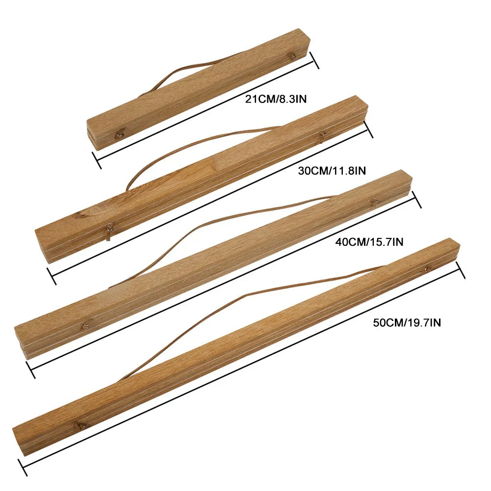Modern Natural Wood Picture Frames Magnetically Clamps Canvas In Place Simple Canvas Scroll Hanging Frame For Canvas Print Wall Decor
