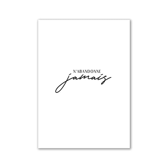 * Featured Sale * Inspirational Quotes Wall Art Fine Art Canvas Prints Black & White Motivational Posters For Bedroom Office Typographic Art Decor