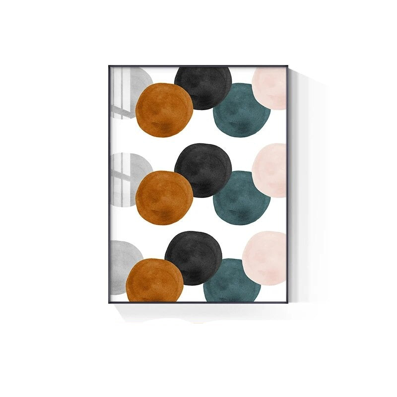 Earthy Colors Abstract Minimalist Watercolor Wall Art Fine Art Canvas Prints Pictures For Living Room Dining Room Home Office Art Decor