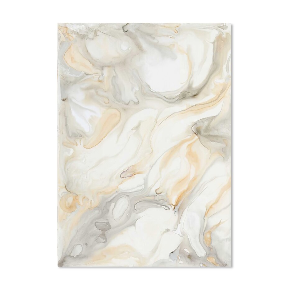 Minimalist Liquid Marble Print Beige Gray Light Luxury Wall Art Pictures For Modern Apartment Living Room Bedroom Art Decor