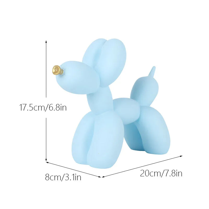 Colorful Balloon Dog Figurines Artistic Animal Statues for Living Room Coffee Table Cute Trendy Ornaments For Desktop Decoration