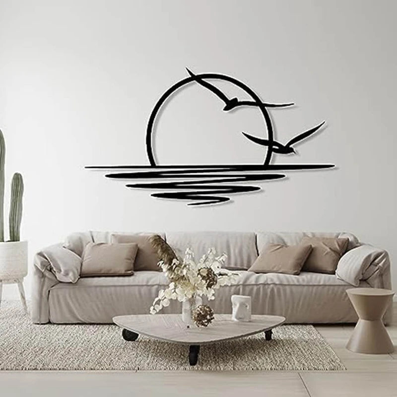 Metal Wall Art, Geometric Birds Art, Metal Birds Decor, Metal 2024 Wall Decor, Home Living Room Decor, Wall Hangings, Minimalist Wall Art