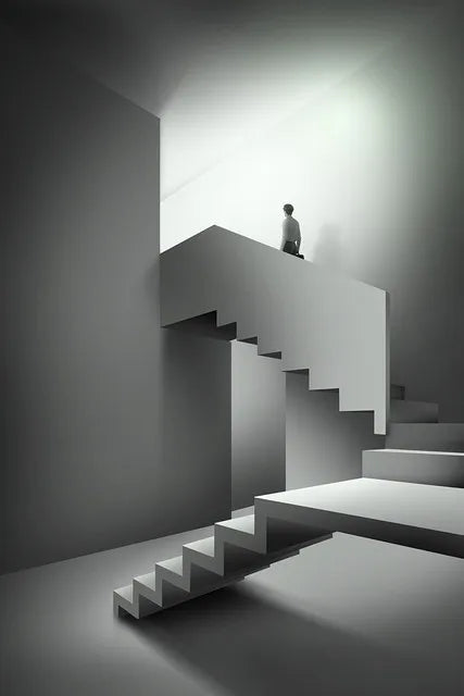 Modern Architectural Abstract Landscapes Wall Art Fine Art Canvas Prints Pictures For Studio Home Office Foyer Inspirational Art Decor