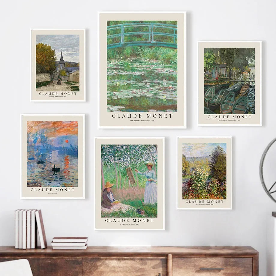 Timeless Classics Vintage Landscape Wall Art Fine Art Canvas Prints Pictures Posters Famous Paintings For Living Room Dining Room Bedroom Art Decor