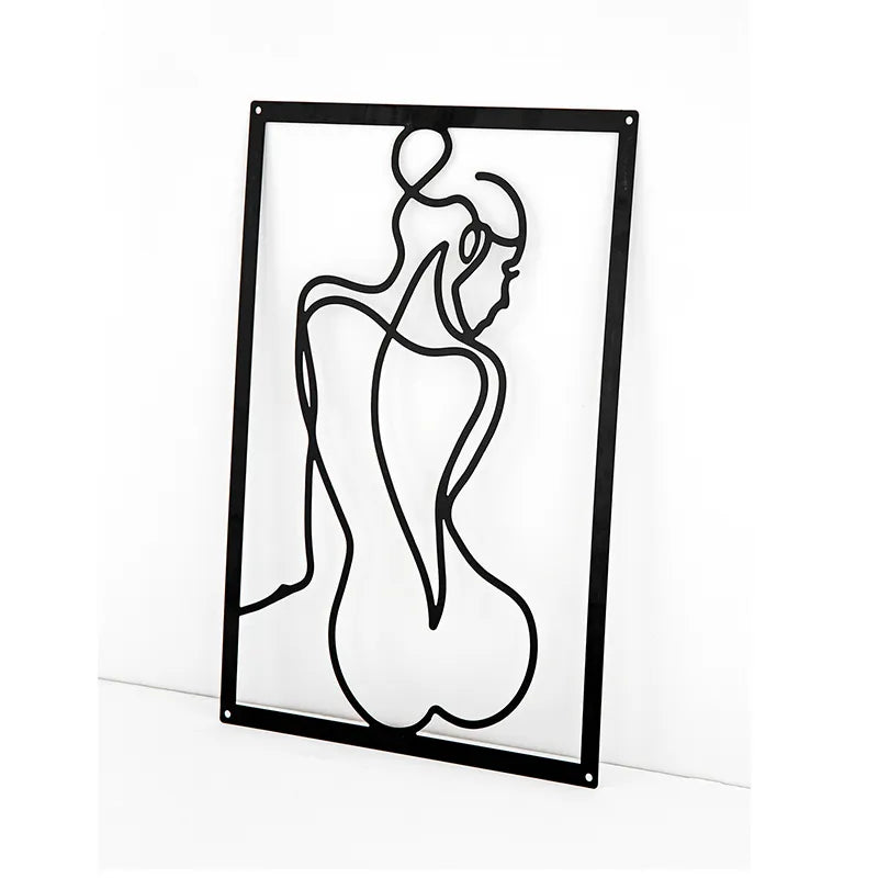 Simple Metalwork Line Art Figure Art Abstract Minimalist Wall Decoration For Bedroom Living Room Scandinavian Home Interior Decor