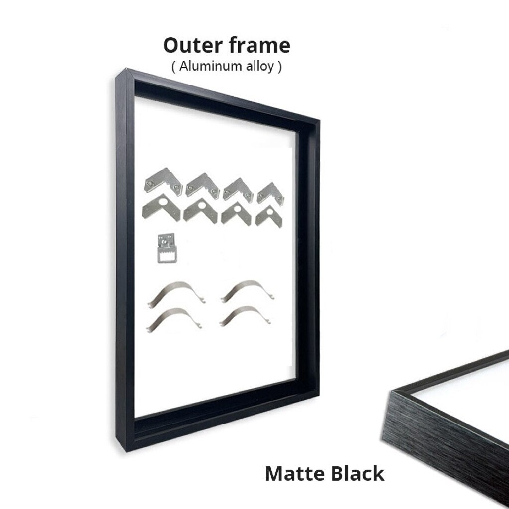 Brushed Aluminium Gold Black Silver Rose Gold Metal Picture Frame For Oil Paintings Photos Canvas Prints Frame Sizes 20x30cm 30x40cm 40x50cm