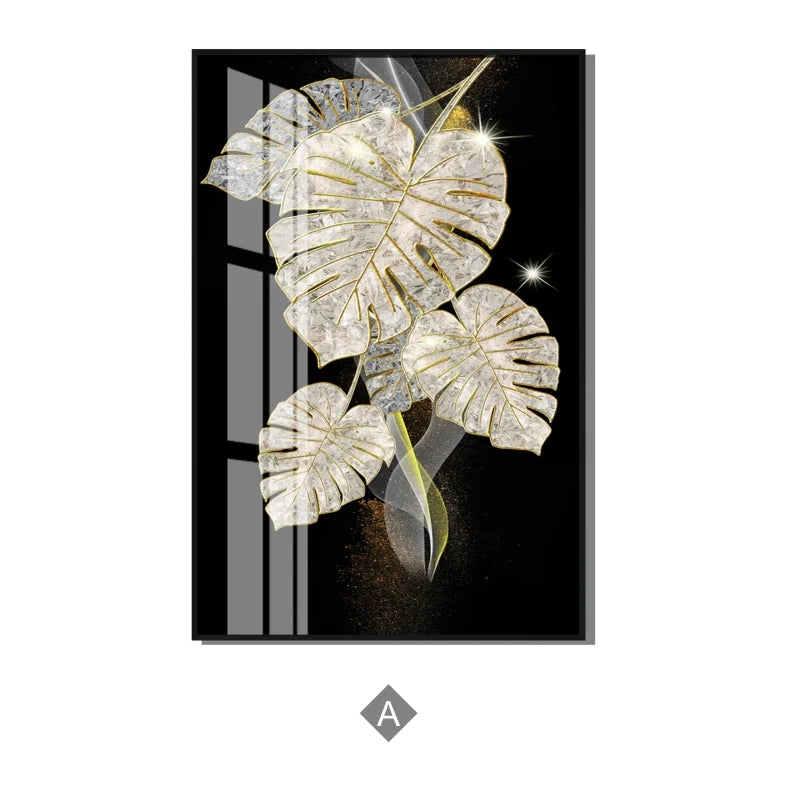 Abstract Black Golden Rings Wall Art Fine Art Canvas Prints Modern Aesthetics Pictures For Living Room Office Boutique Hotel Room Decor