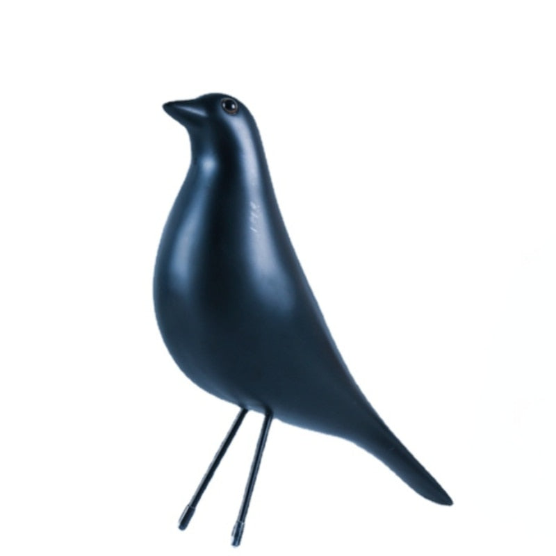 Simple Colorful Bird Figurine Nordic Blackbrid Desktop Ornament Decoration For Living Room Sideboard Office Desk Nordic Home Decor