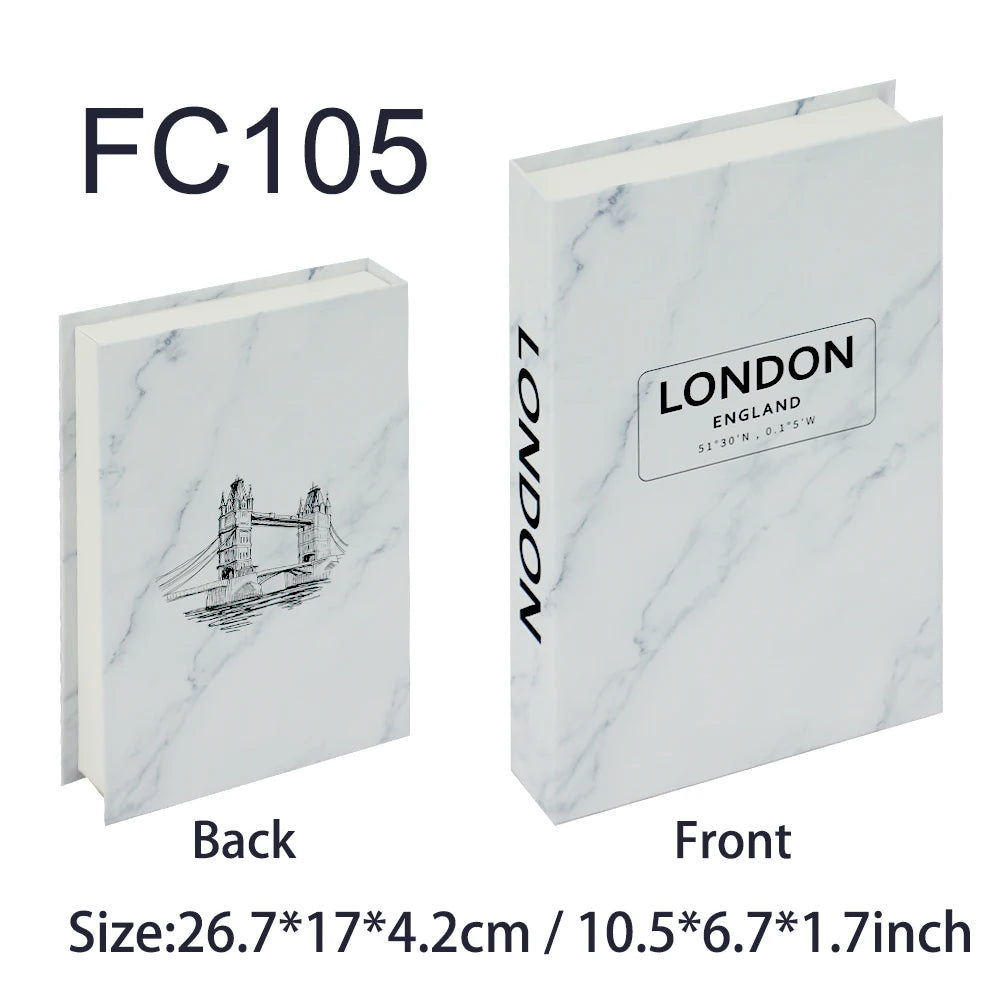 Fashion Art Style Faux Books Coffee Table Decor Book Box Storage Boxes Luxury Practical Ornamental Decoration For Modern Home Decor