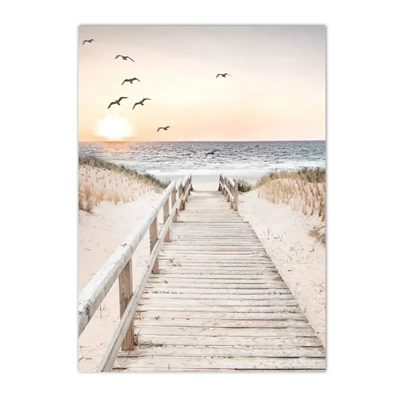 Tranquil Sunset Seascape Landscapes Wall Art Fine Art Canvas Prints Gallery Pictures For Living Room Bedroom Modern Nordic Pictures Of Calm 2025