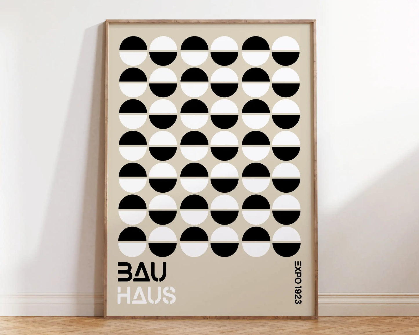 Colorful Vintage Retro Geometric Abstract Bauhaus Expo Art Gallery Poster Wall Art Fine Art Canvas Prints Pictures For Living Room Home Office Decor