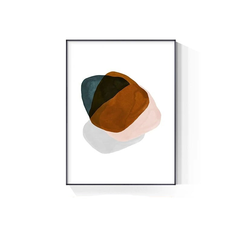 Earthy Colors Abstract Minimalist Watercolor Wall Art Fine Art Canvas Prints Pictures For Living Room Dining Room Home Office Art Decor
